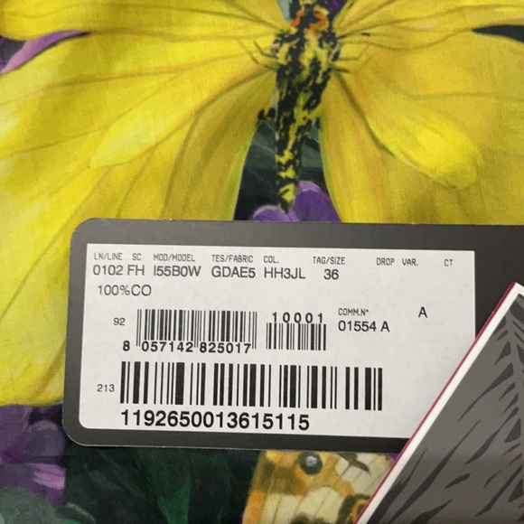 Dolce & Gabbana x Khaled Short poplin shirt butterfly print knot detail - Picture 13 of 15